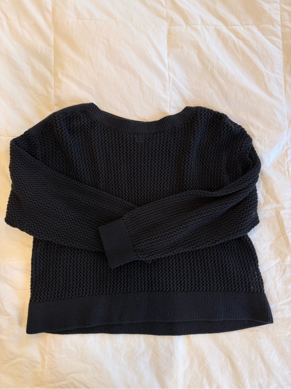 Old Navy Black Crewneck Knit Sweater